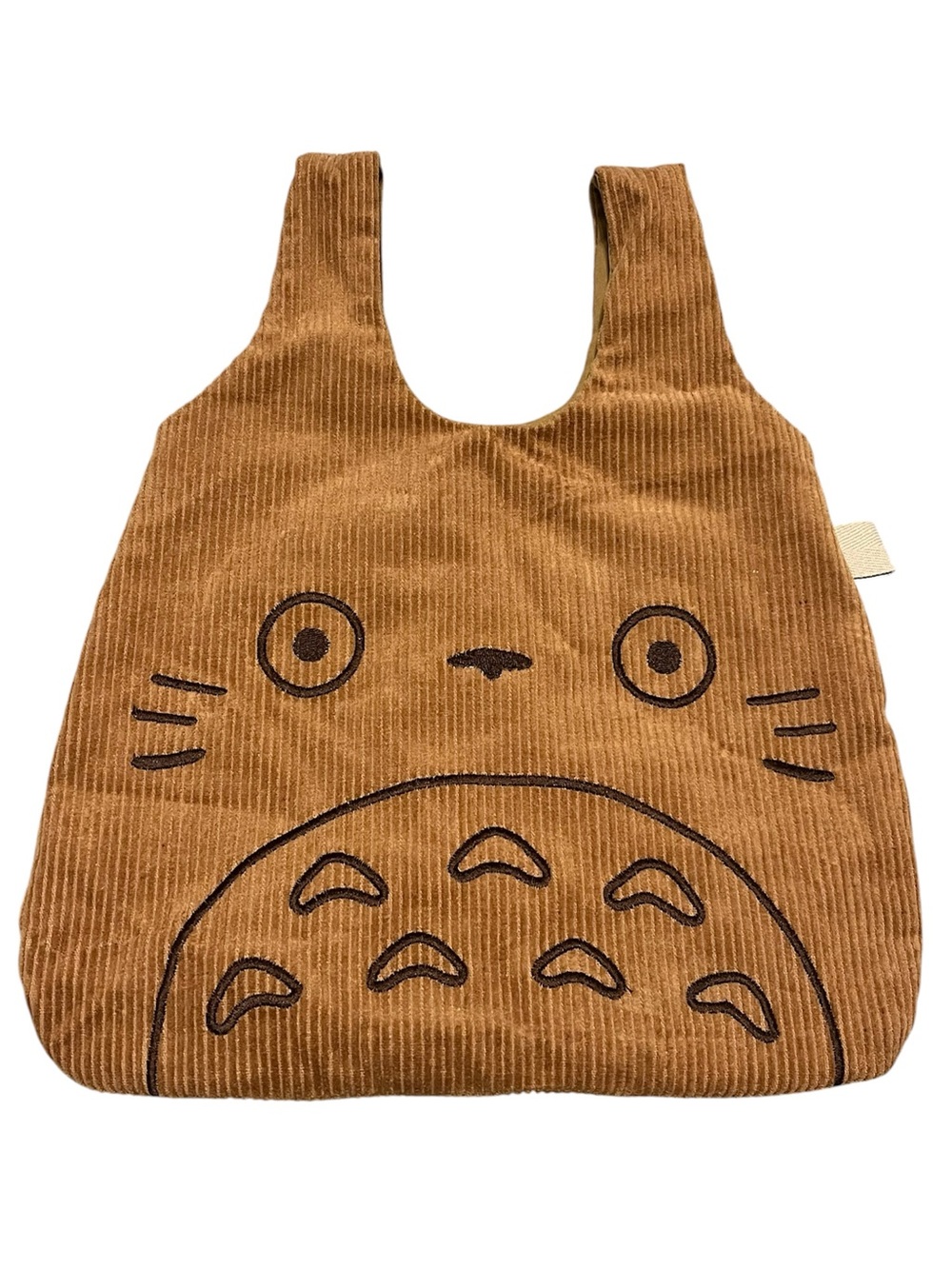 Totoro brown corduroy bag
